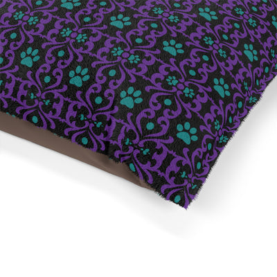 Baroque Paw Print Design Dog and Pet Bed